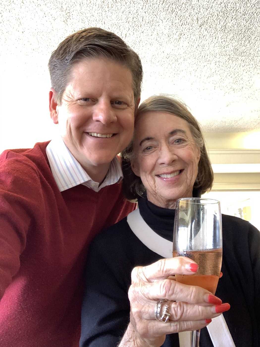 Trent Davis with his mother, Shari